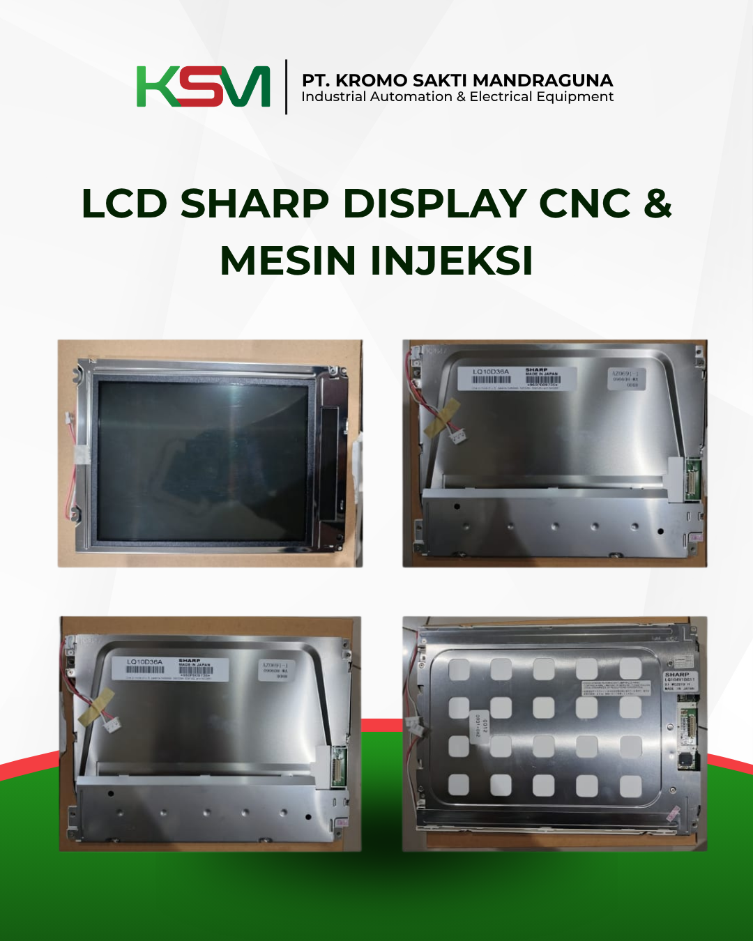 LCD Sharp Display CNC & Mesin Injeksi