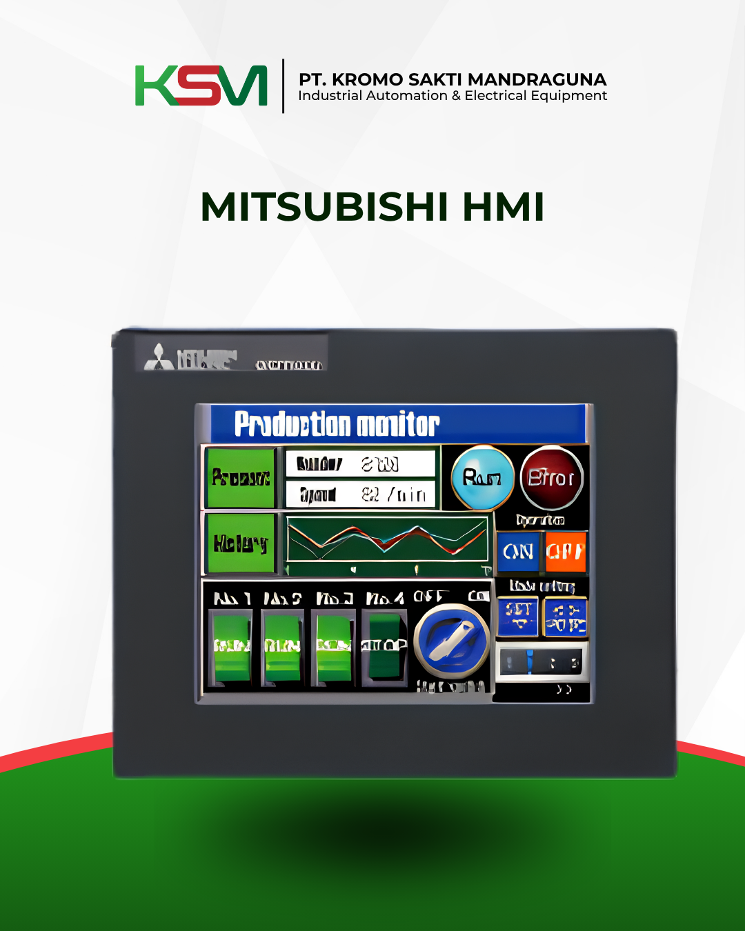 Mitsubishi HMI Industrial Touchscreen